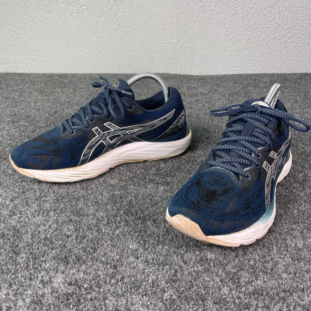 Asics Womens Gel Cumulus 23 1012A888 Blue Gray Running Shoe Sneaker Size 8